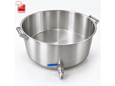 دیگ استیل شیردار تک جداره